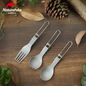 Fourchette en titane Naturehike - pliable, 18 g