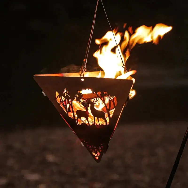 Suspension pour feu de camp triangulaire camping – Image 4