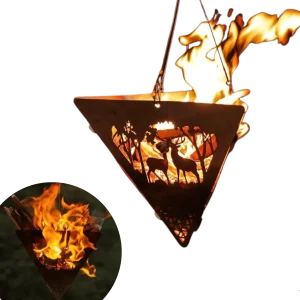 Suspension pour feu de camp triangulaire camping